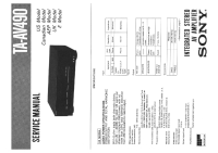 Sony TA-AV490 - Service Manual 